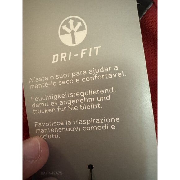 Nike Polo Shirt Men Size 3XL Red Golf Dri Fit Polyester Athleisure Rams LOGO NWT - Picture 14 of 16